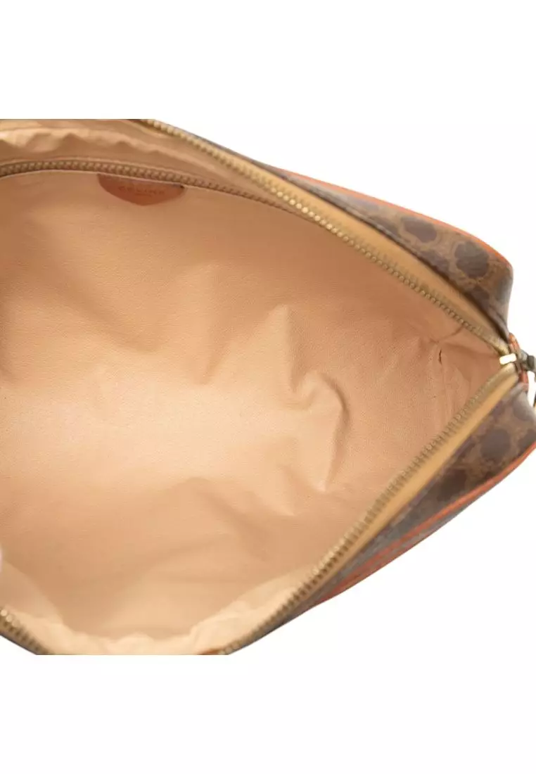 Pre-Loved Celine Macadam Coated Canvas Clutch