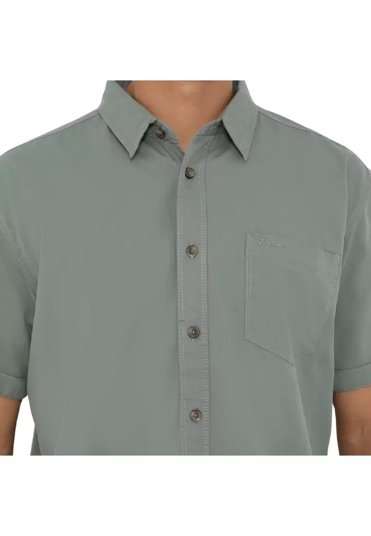 POLICE Kemeja Polos Cotton Regular Fit Pria
