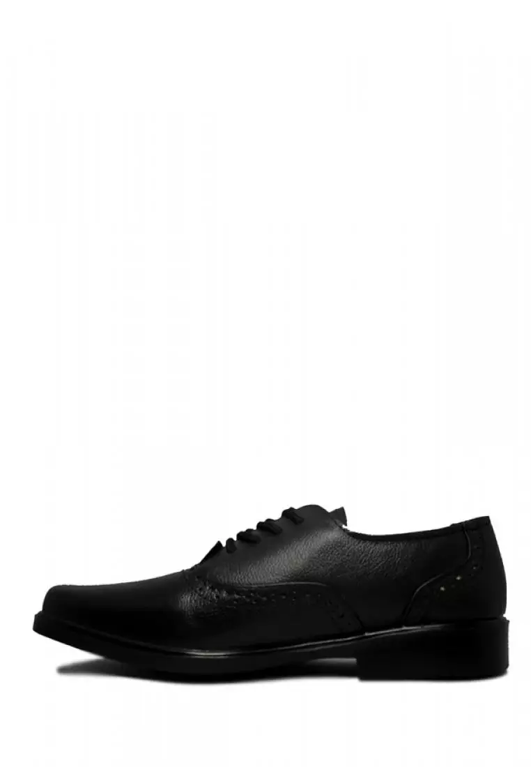 Jual D-Island D-Island Shoes Formal Wingtip Genuine Leather Black ...