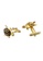 Kings Collection gold Gold Enamel Tortoise Mens Metal Cufflinks (KC10101) FD2BAAC394379EGS_3