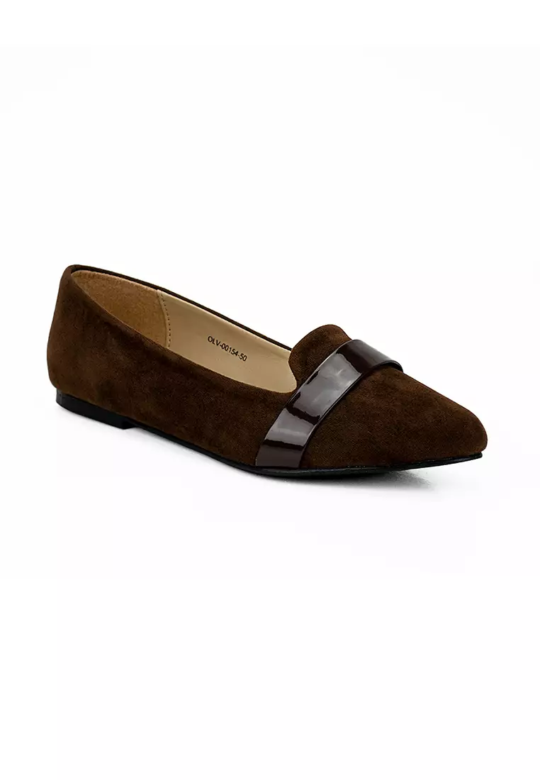 Discount on Cardam's Lifestyle  shoes - SKU: Elcb Olv 00154 Brown Flats