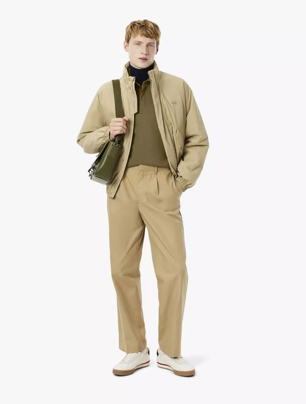 Regular Fit Paris Stretch Piqué Polo Shirt - Green