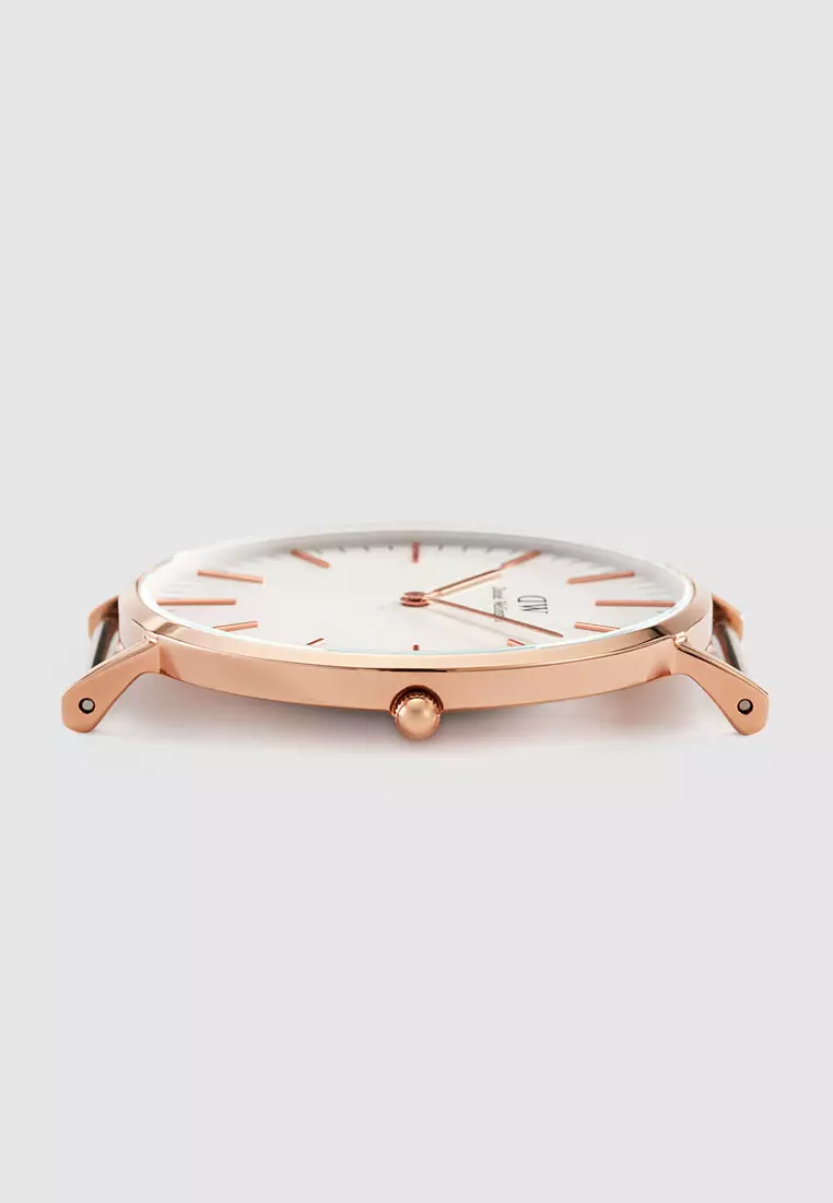 Classic Glasgow 40mm Watch White dial 尼龍  Nato strap Rose gold 男士手錶 男錶 Male watch Watch for man DW 丹尼爾惠靈頓