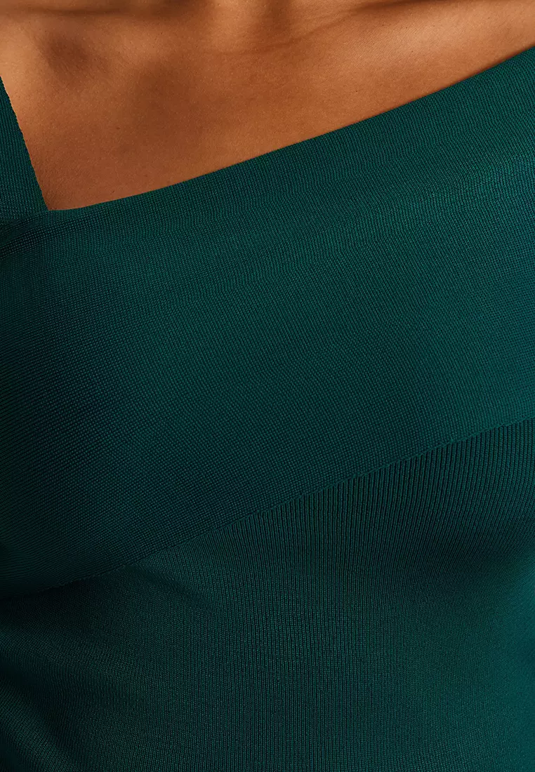 Plus Size Asymmetrical Knitwear Sweater