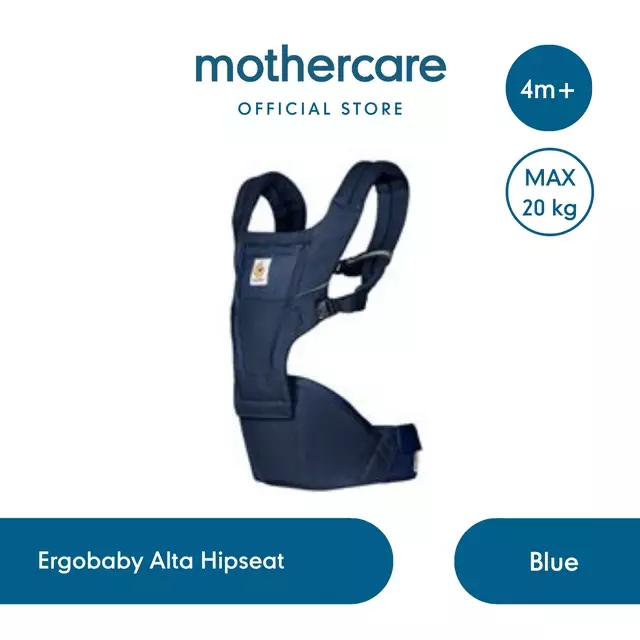 Ergobaby Alta Hipseat - Blue - Gendongan Anak Bayi (Mothercare)