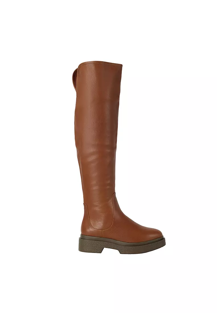 Discount on Beracamy  shoes - SKU: Beracamy Block Heel Knee Boot - Caramel