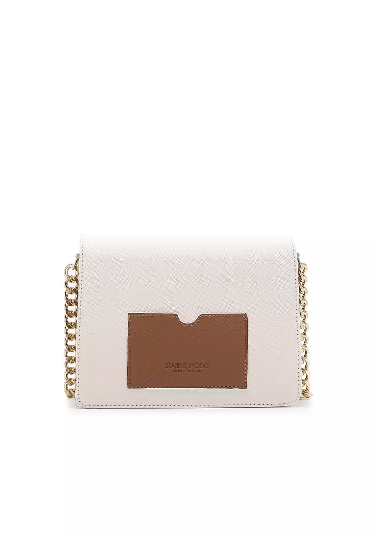 Women's Shoulder Bag / Sling Bag / Crossbody Bag (Tas Bahu / Tas Selempang Wanita) - Putih
