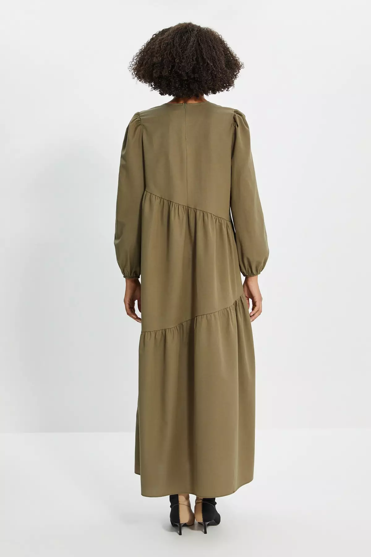 Khaki Modest Dress