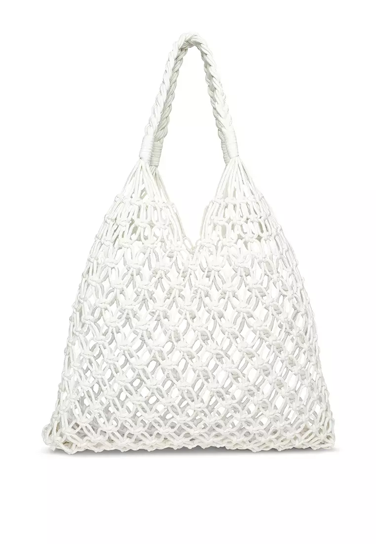Buy London Rag Slouchy Retro-Style Market Tote Bag In Off White Online ...