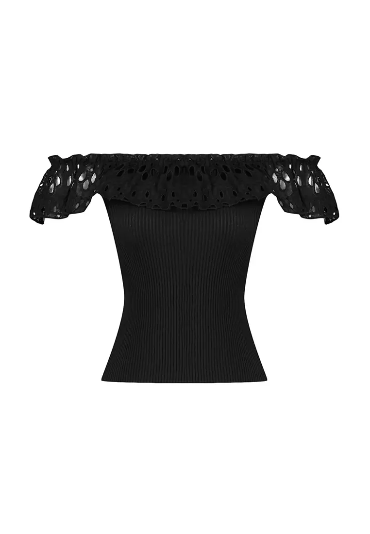 Buy Trendyol Embroidered Knit Top 2024 Online Zalora