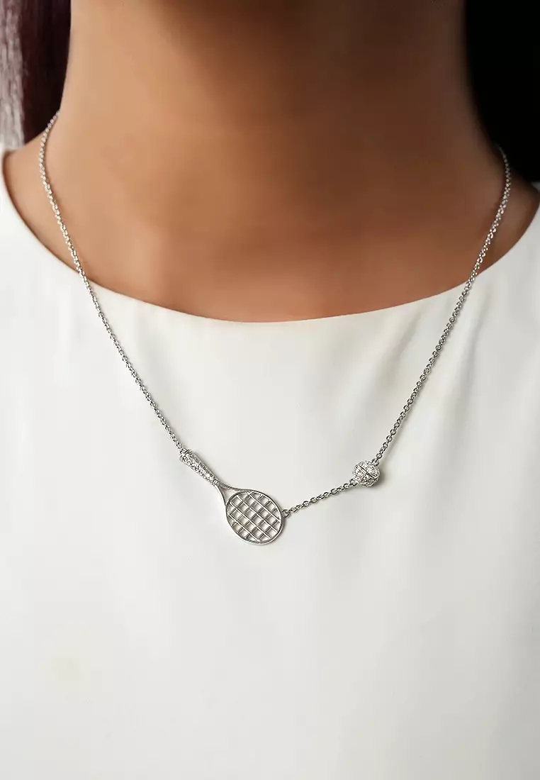 Court Charm Necklace in Vermeil White Gold D/E-VVS/VS (0.50ct TDW)