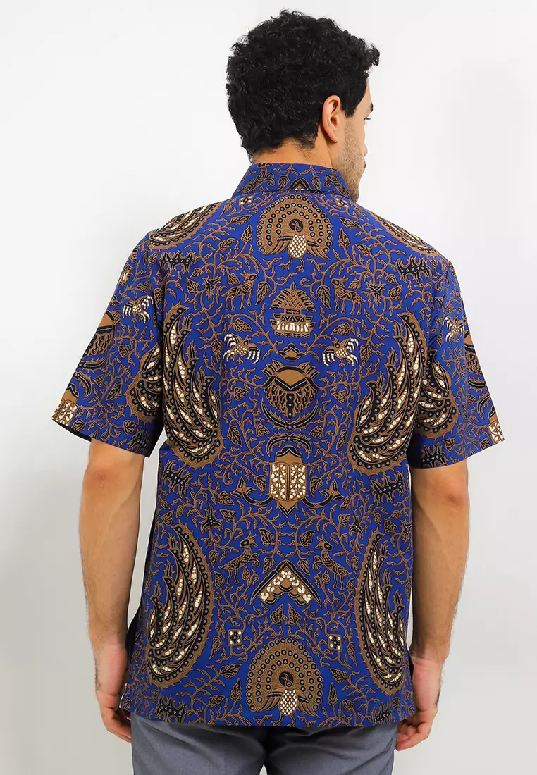 Kemeja Batik Printing Lengan Pendek Motif Waskita Pratama