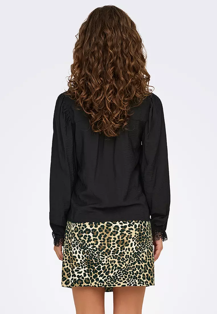 Camille Long Sleeve Lace V-Neck Top