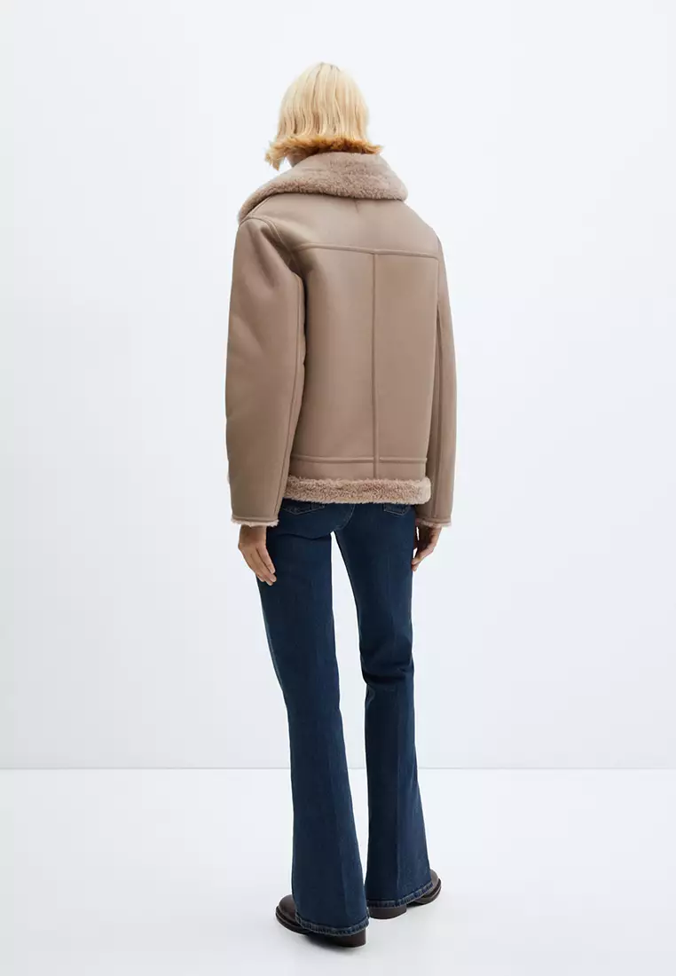Faux Shearling-Lined Jacket