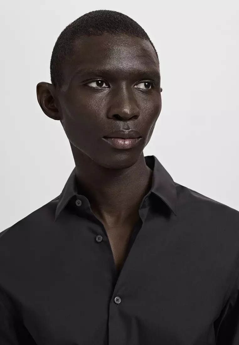 Slim Fit Cotton Suit Shirt