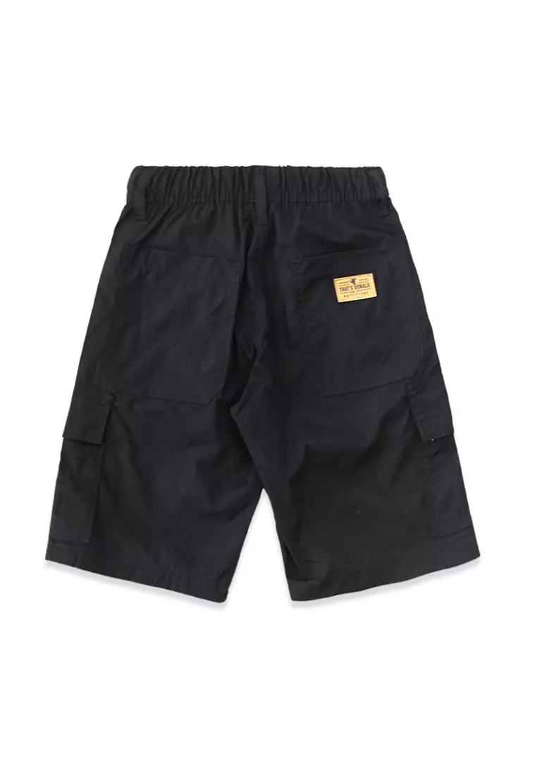 Short/ Celana Pendek Cargo Anak Laki Black/ Donald Duck Style