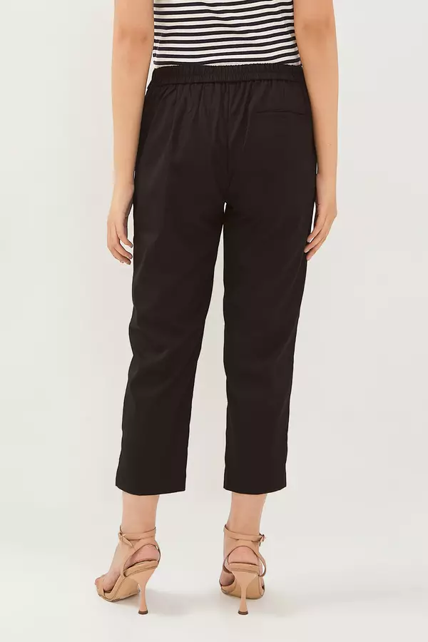 MINIMAL - Bb Yorri - Celana Rileks Ankle - Black Warna Black