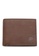 Volkswagen brown Men's RFID Genuine Leather Bi Fold Center Flap Short Wallet With Coin Compartment ECC1CAC32B0F9AGS_1