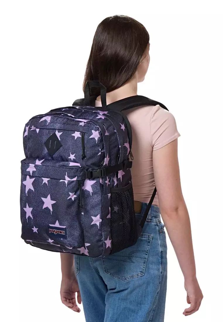 Main Campus Backpack Sprayed Stars Pastel Lilac Us 32L