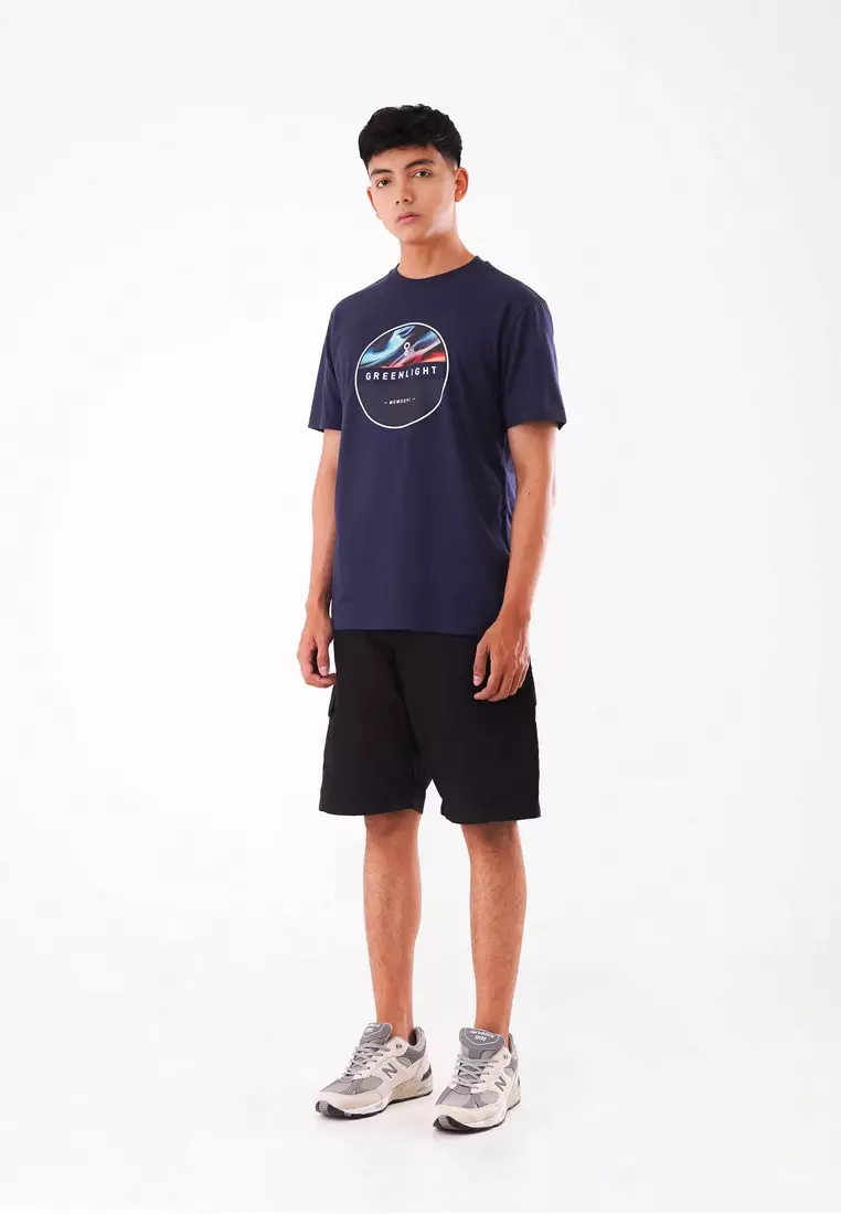 Greenlight Men's T-Shirt Short Sleeve Cotton Round Logo OL-C311223