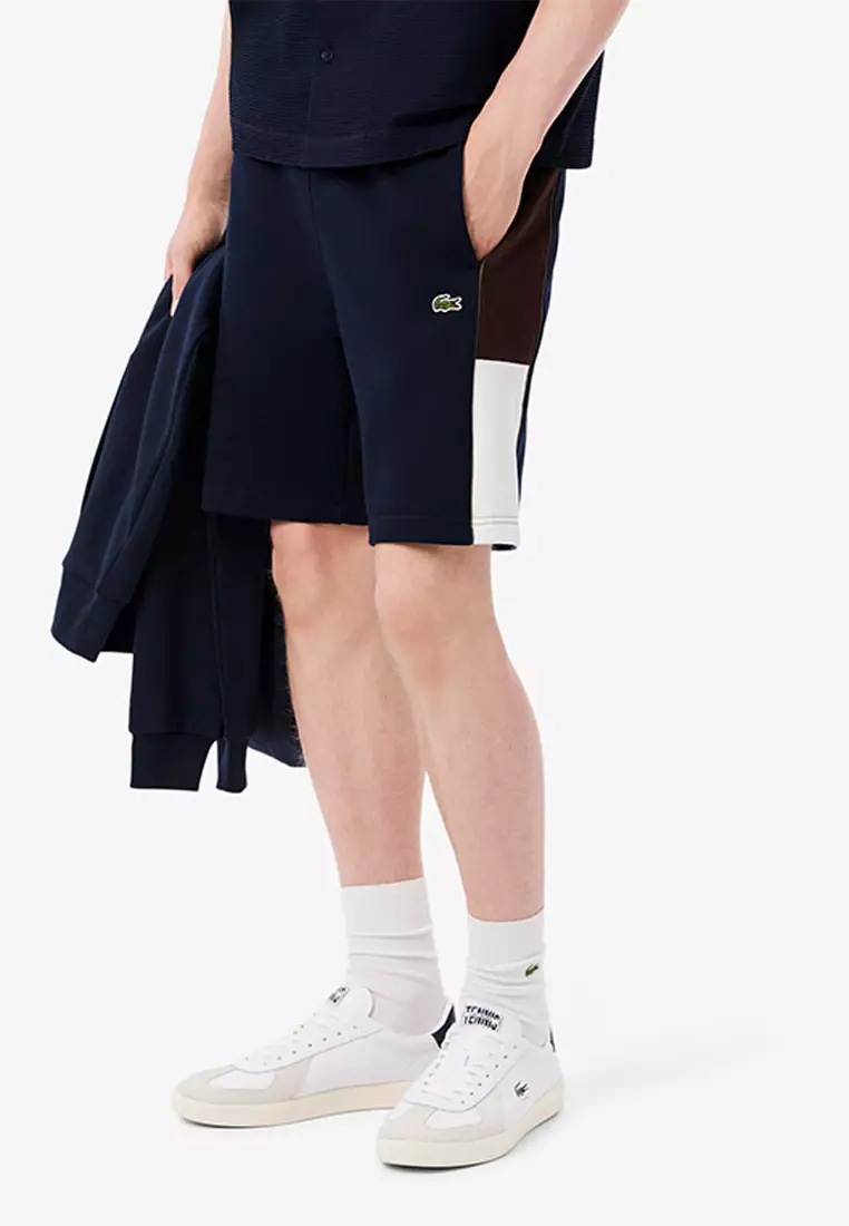 Colour-Block Fleece Shorts