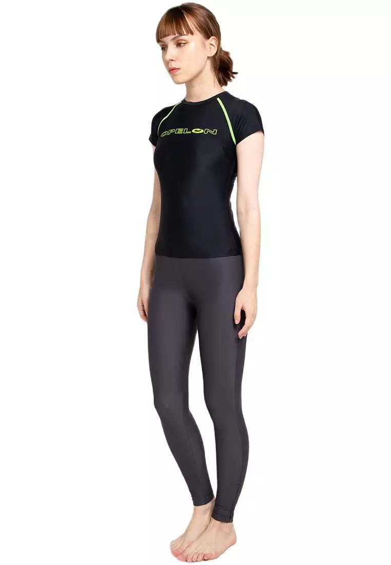 Baju Renang Wanita Lengan Pendek  Swimwear Top Women