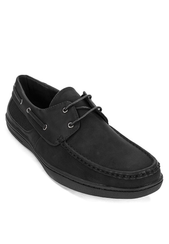 H2Ocean black Seaborn Boat Shoes EAD95SH8254766GS_1
