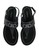 Ferragamo black Gancini Sandals (zt) BA4F1SH05FF083GS_4