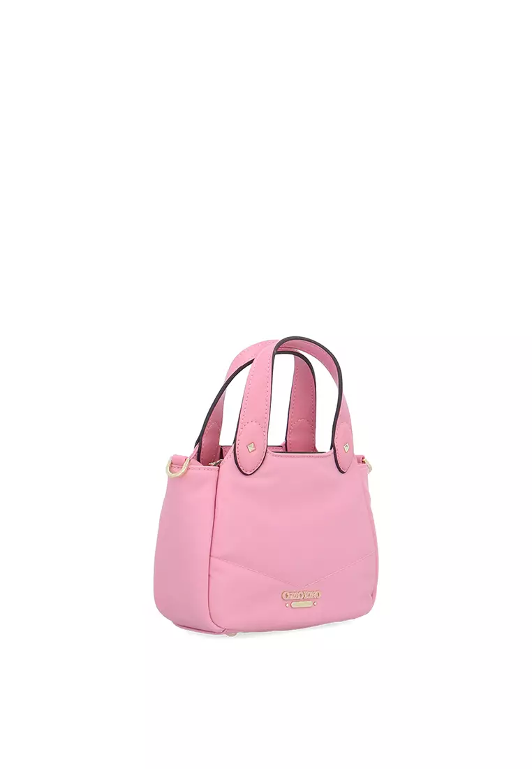 Cuddly Nylon Handbag S - Pink