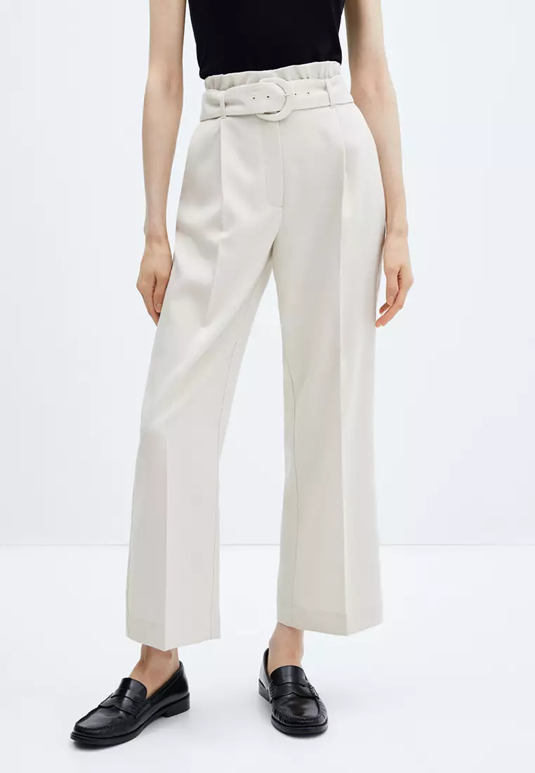 Buy Mango Belted Paperbag Trousers 2024 Online ZALORA Singapore