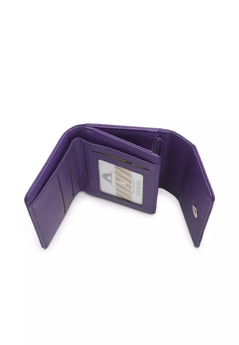 Women's  RFID Short Purse / Wallet - Purple