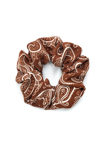 Kings Collection brown Vintage Style Scrunchy (HA20205) 5B544AC681A48EGS_1