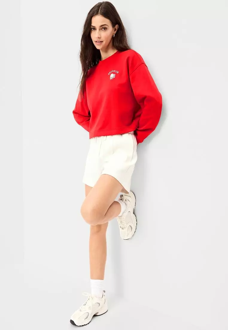 Dynamic Fleece Oversized Crop Sweatshirt