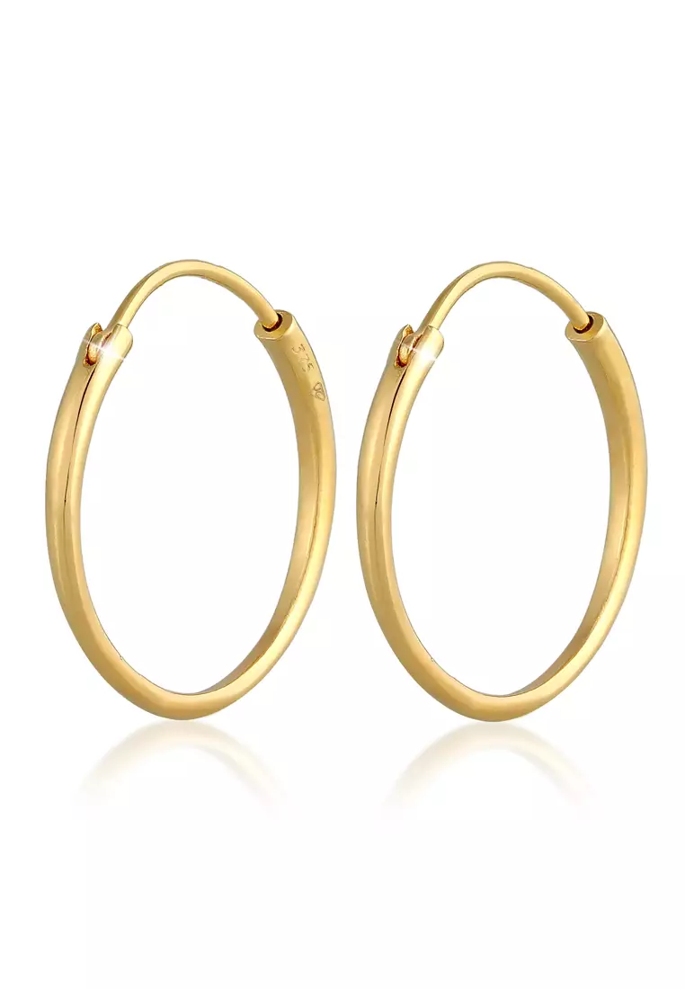 Gold creoles top