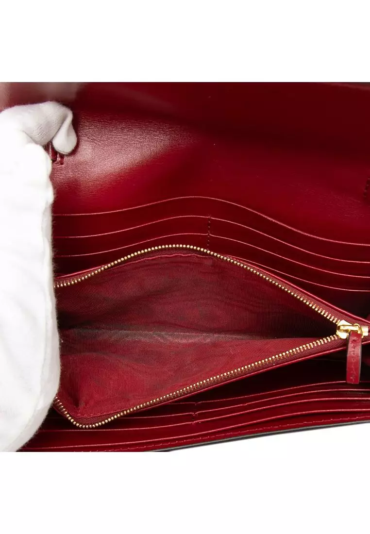 二手 Gucci 雙色小牛皮 Jackie 1961 鏈條錢包