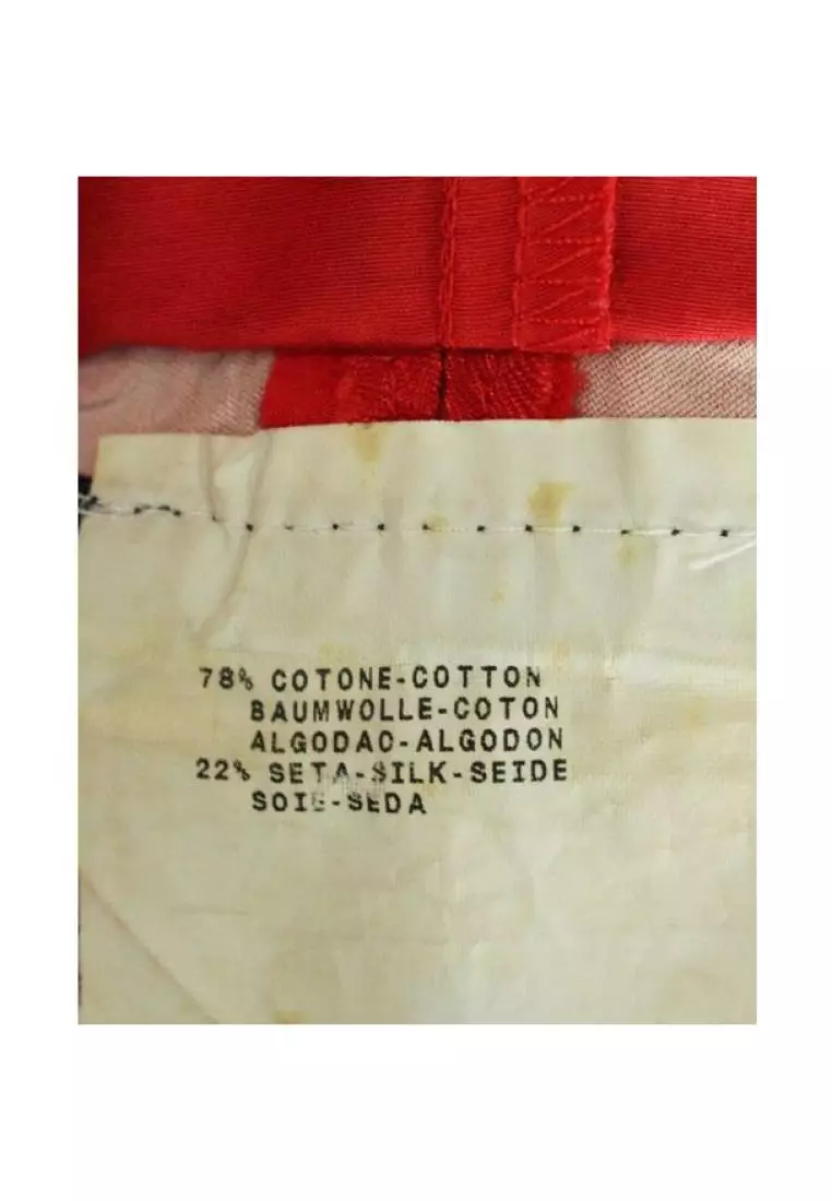 Pre Loved CONTEMPORARY DESIGNER Red Orange Shorts with Belt