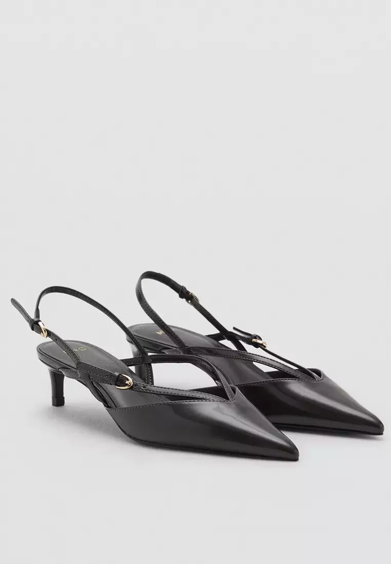 Kitten-Heeled Strappy Shoes