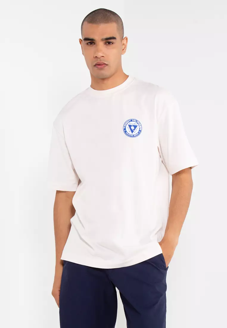 Tommy Hilfiger Back Logo Print Classic Fit T-shirt in White for