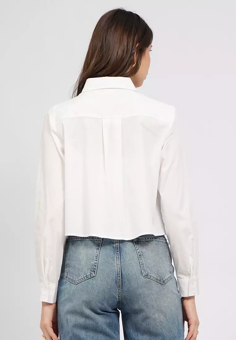 Long Sleeve Cotton Flare Shirt