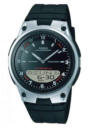 Casio Analog Jam Tangan Pria Hitam Strap Karet Mw 59 1e - Search Best