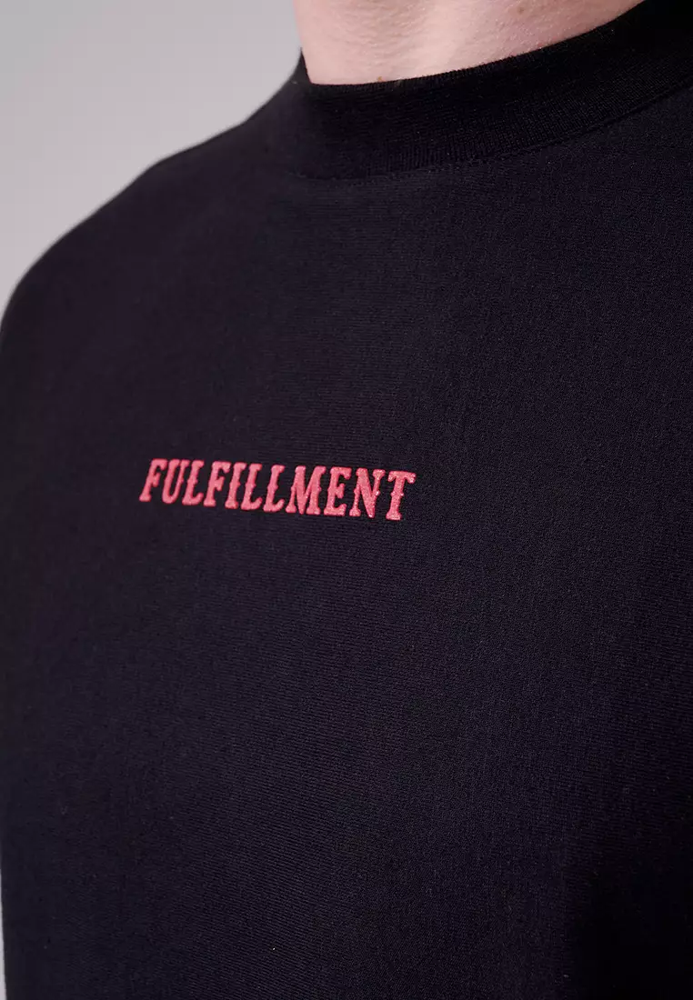 MANZONE X Merry Riana - Kaos Lengan Pendek Pria Bold Relaxed Fit - Black