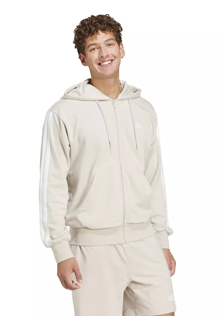 Buy ADIDAS Essentials 3-Stripes French Terry Full-Zip Hoodie