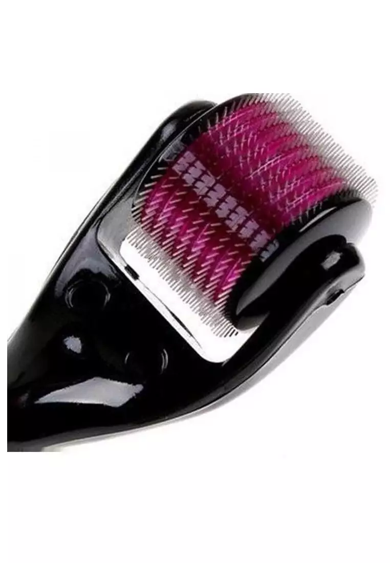 Derma Roller 540 Needles Skin Face Scar Acne MicroNeedles 1.0mm Material Plastic - Black