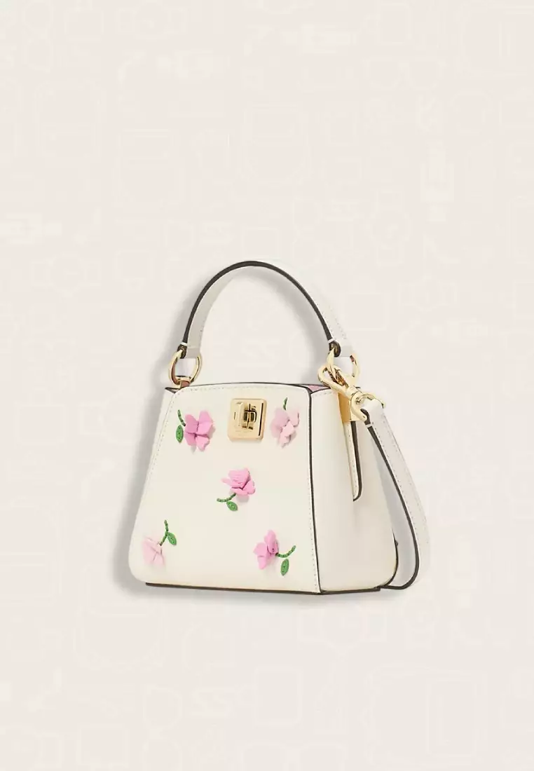 Kate Spade Phoebe Applique Mini Top Handle Crossbody Meringue Multi