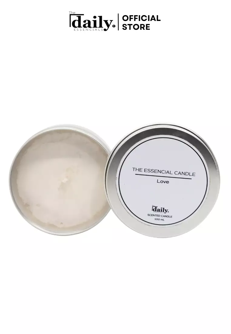 Buy The Daily Essencials Soy Scented Candle Love Scent Tin Can 100ml