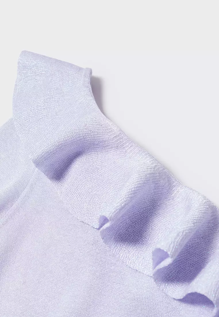 Buy Mango Asymmetrical Ruffled Sweater 2026 Online | ZALORA Philippines