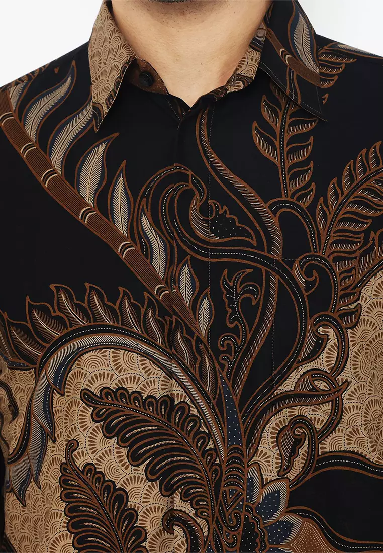 Kemeja Batik Pria Slimfit Jayabaya - Black