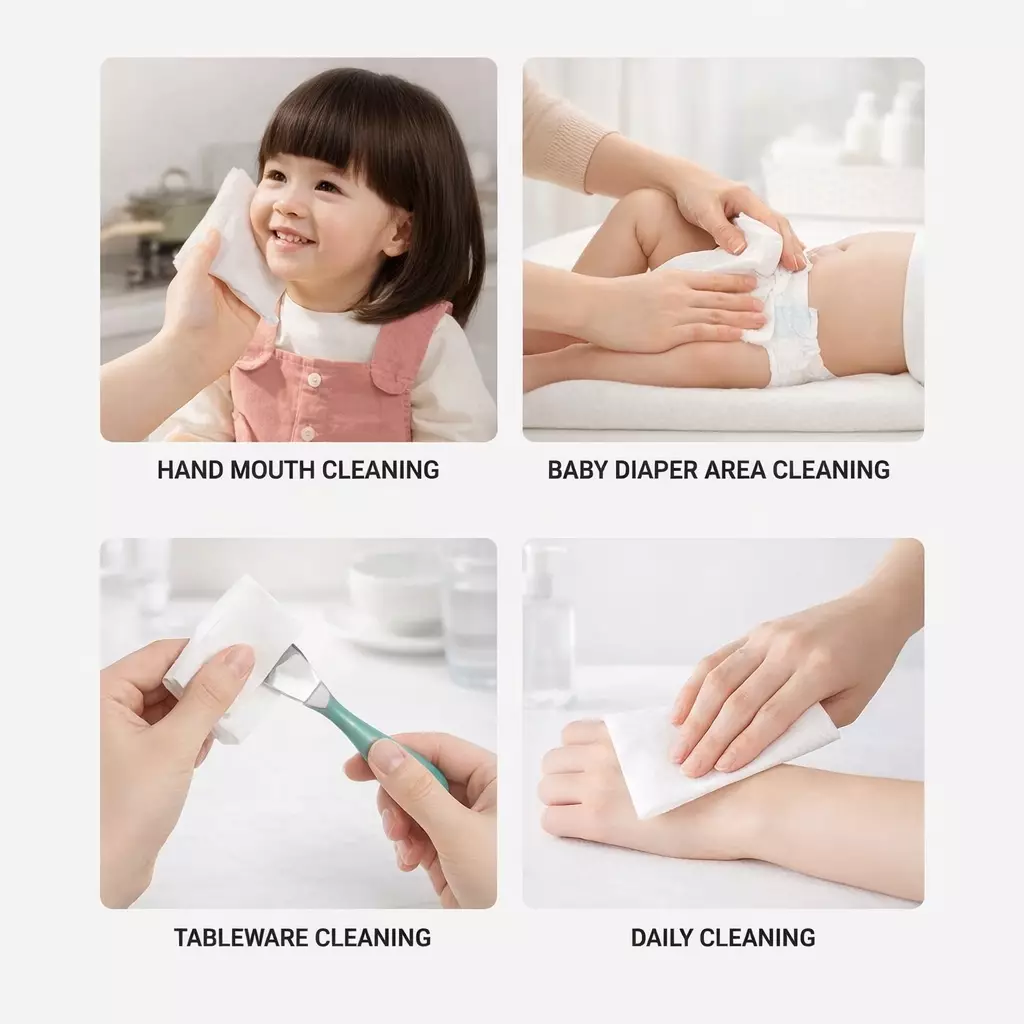 Tisu Basah Non Woven Skin Friendly Wet Wipes Baby Tissue Isi 80 Lembar SL3 Rabbit Venrc Wakakids