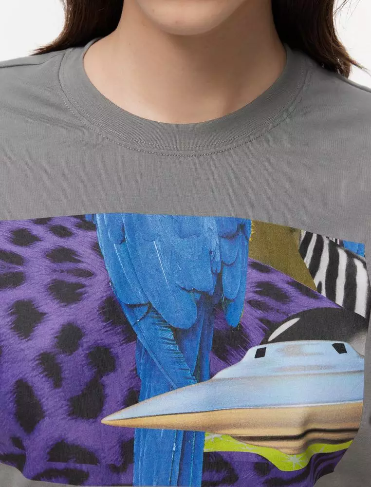 JNBY Women's Cropped Printed T-Shirt