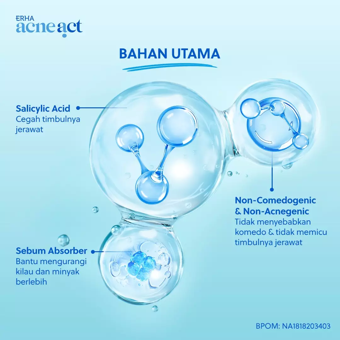 ERHA Acneact Acne Loose Powder 21 g - Bedak Tabur Kulit Jerawat | Non Comedogenic | Non Acnegenic